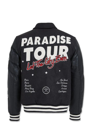 JORDAN CRAIG 91632 Paradise Tour Varsity Jacket  Designers Closet