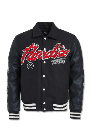 JORDAN CRAIG 91632 Paradise Tour Varsity Jacket  Designers Closet