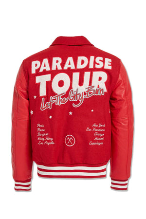 JORDAN CRAIG 91632 Paradise Tour Varsity Jacket  Designers Closet