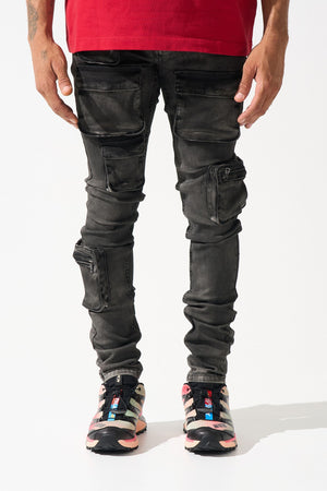 SERENEDE CURRENT-1 "Current" Cargo Jeans