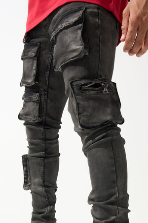 SERENEDE CURRENT-1 "Current" Cargo Jeans