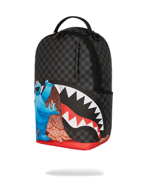SPRAYGROUND 910B7141NSZ-1 SESAME STREET COOKIE MONSTER SNACK ATTACK DLXSV Backpack
