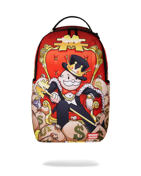 SPRAYGROUND 910B7137NSZ-1 MONOPOLY GOLD EMPIRE THRONE Backpack Designers Closet