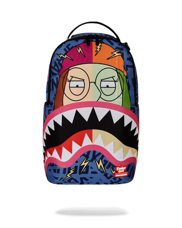 SPRAYGROUND 910B7105NSZ-1 FAMILY GUY: MEG SHARK MOUTH DLXR BACKPACK Designers Closet