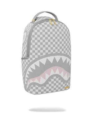 SPRAYGROUND 910B7662NSZ-1 KNIT SHARKS IN PARIS IN CREAM DLX Backpack Designers Closet