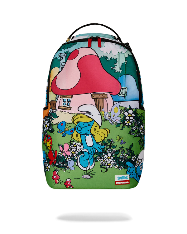 SPRAYGROUND 910B7657NSZ-1 SMURFS IN THE GARDEN Backpack