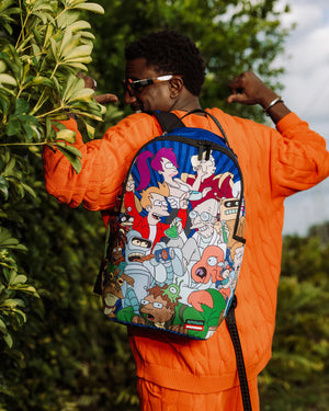 SPRAYGROUND 910B7259NSZ-1 FUTURAMA PLANET CREW PACK DLXR Backpack Designers Closet