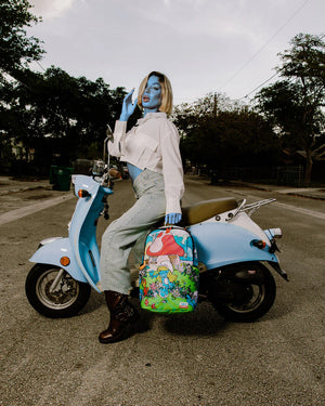 SPRAYGROUND 910B7657NSZ-1 SMURFS IN THE GARDEN Backpack