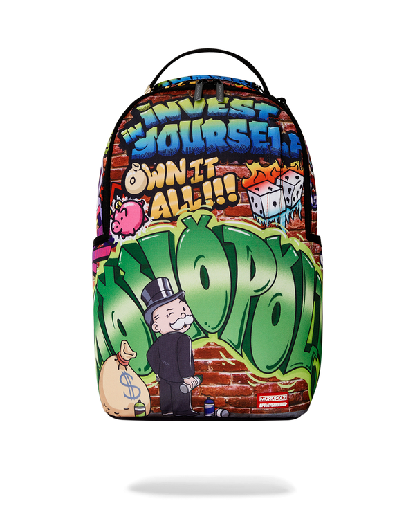 SPRAYGROUND 910B7158NSZ-1 MONOPOLY GRAFFITI GOLD Rush DLXR
