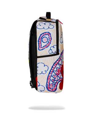 SPRAYGROUND 910B7030NSZ-1 ELMO'S WORLD SHARK SKETCH Backpack