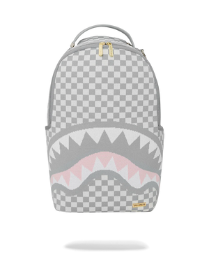SPRAYGROUND 910B7662NSZ-1 KNIT SHARKS IN PARIS IN CREAM DLX Backpack Designers Closet