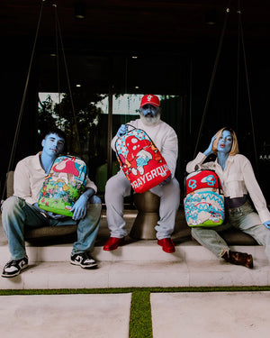 SPRAYGROUND 910B7657NSZ-1 SMURFS IN THE GARDEN Backpack