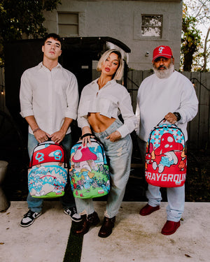 SPRAYGROUND 910B7657NSZ-1 SMURFS IN THE GARDEN Backpack