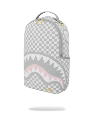 SPRAYGROUND 910B7662NSZ-1 KNIT SHARKS IN PARIS IN CREAM DLX Backpack Designers Closet