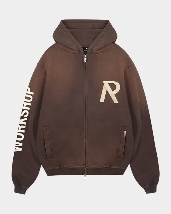 REPRESENT MLM4214-232 Masking Tape Initial Hoodie CEDAR / S Designers Closet