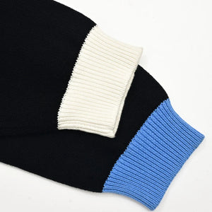 VERY RARE "BLU" [INTARSIA KNIT "Blu" [Intarsia] Designers Closet