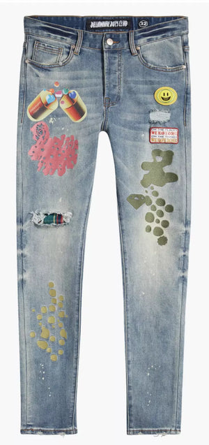 Billionaire Boys Club Brand 831-7105 BB Moonrocks Jean Designers Closet