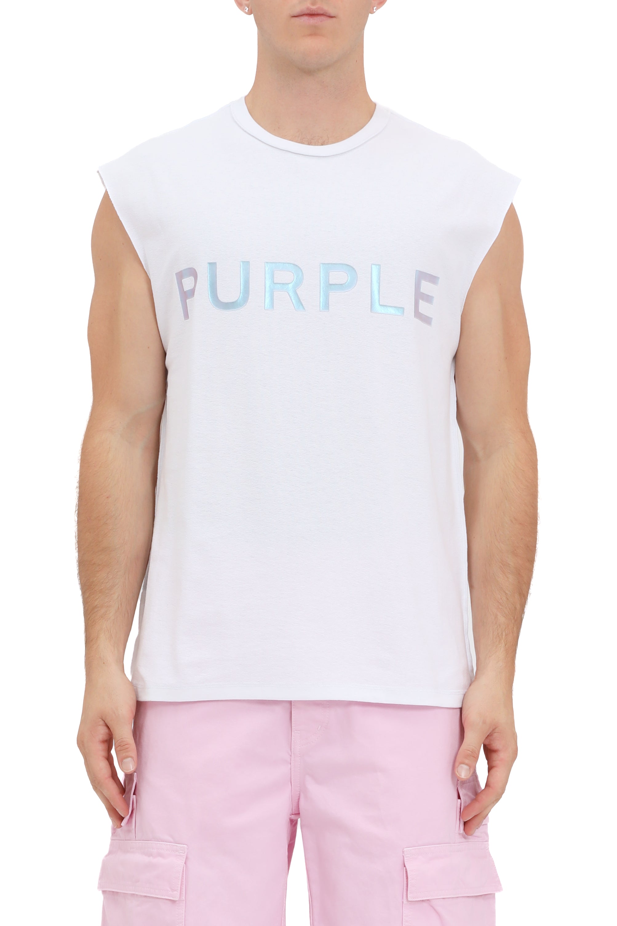 Tシャツ・カットソー PURPLE BRAND Textured Jersey Sleeveless t-shirt Purple Brand Textured Jersey Sleeveless Graphic Tee