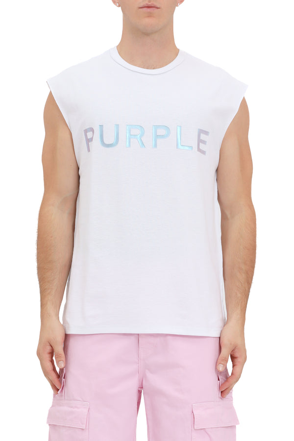 PURPLE BRAND P103-TBWI325 TEXTURED JERSEY Sleeveless