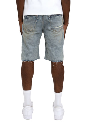 PURPLE BRAND P059-FRPS325 FAROS RIP PATCHED Shorts Designers Closet