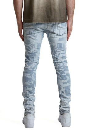 PURPLE BRAND P001-SGGT325 Skinny Grunge Print Designers Closet