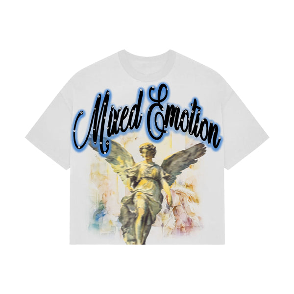 MIXED EMOTION "Statue" Cropped Tee WHITE / XS Designers Closet