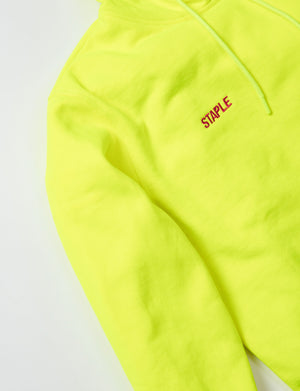 STAPLE 1910H5765 Pigeon Athletic Hoody Neon Yellow  Designers Closet