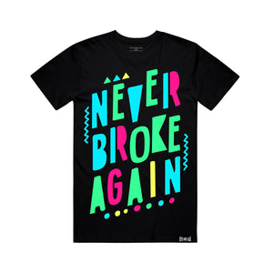 NEVER BROKE AGA BIRTHDAYTEE Birthday T Shirt BLK / S Designers Closet
