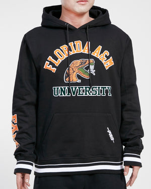 PRO STANDARD CFA570096 FAMU Classic Stacked Logo FLC Hoodie BLACK / S Designers Closet