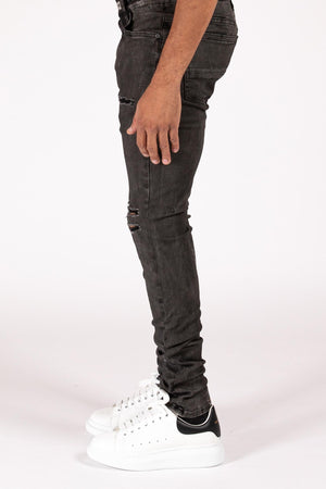 SERENEDE CHAR-1 Charcoal Jeans  Designers Closet