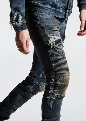 EMBELLISH EMBSP120-113 Rivers Biker Denim  Designers Closet