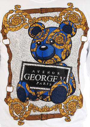 GEORGE V GV2324 Crewneck Baroque Bear  Designers Closet