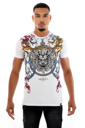 GEORGE V GV2396 T SHIRT GV BAROQUE Lion  Designers Closet