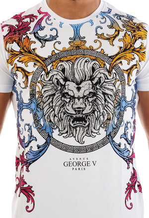 GEORGE V GV2396 T SHIRT GV BAROQUE Lion  Designers Closet