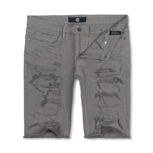 JORDAN CRAIG J3147S ORTLEY TWILL Shredded Shorts LGREY / 32 Designers Closet