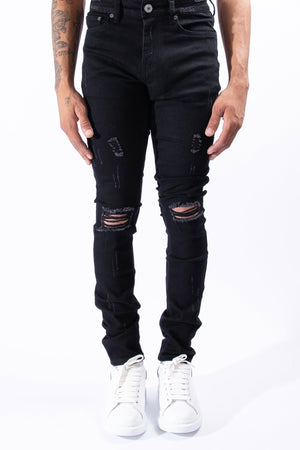 SERENADE MDBLKJ-5 "Midnight Black" Jeans MDBLK  Designers Closet