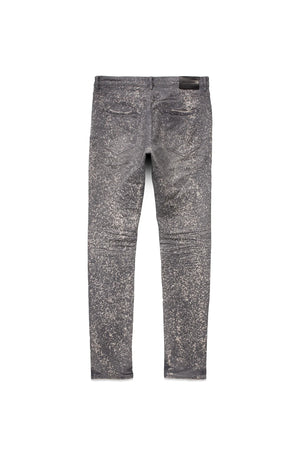 PURPLE BRAND P001-WGSB123 P001 Low Rise Skinny Jean Worn Grey Speckle Bleach  Designers Closet