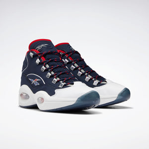 REEBOK H01281 Question Mid Navy/White/Red  Designers Closet