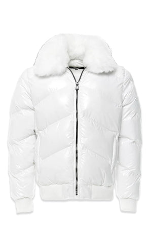 JORDAN CRAIG 91582 Solid Color Puffer Jacket WHITE / S Designers Closet